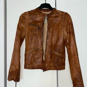 Leather jacket Pull&Bear, size S